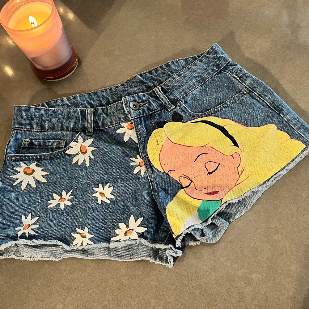 Disney Alice in Wonderland Jean Cutoff Shorts - Picture 3 of 5